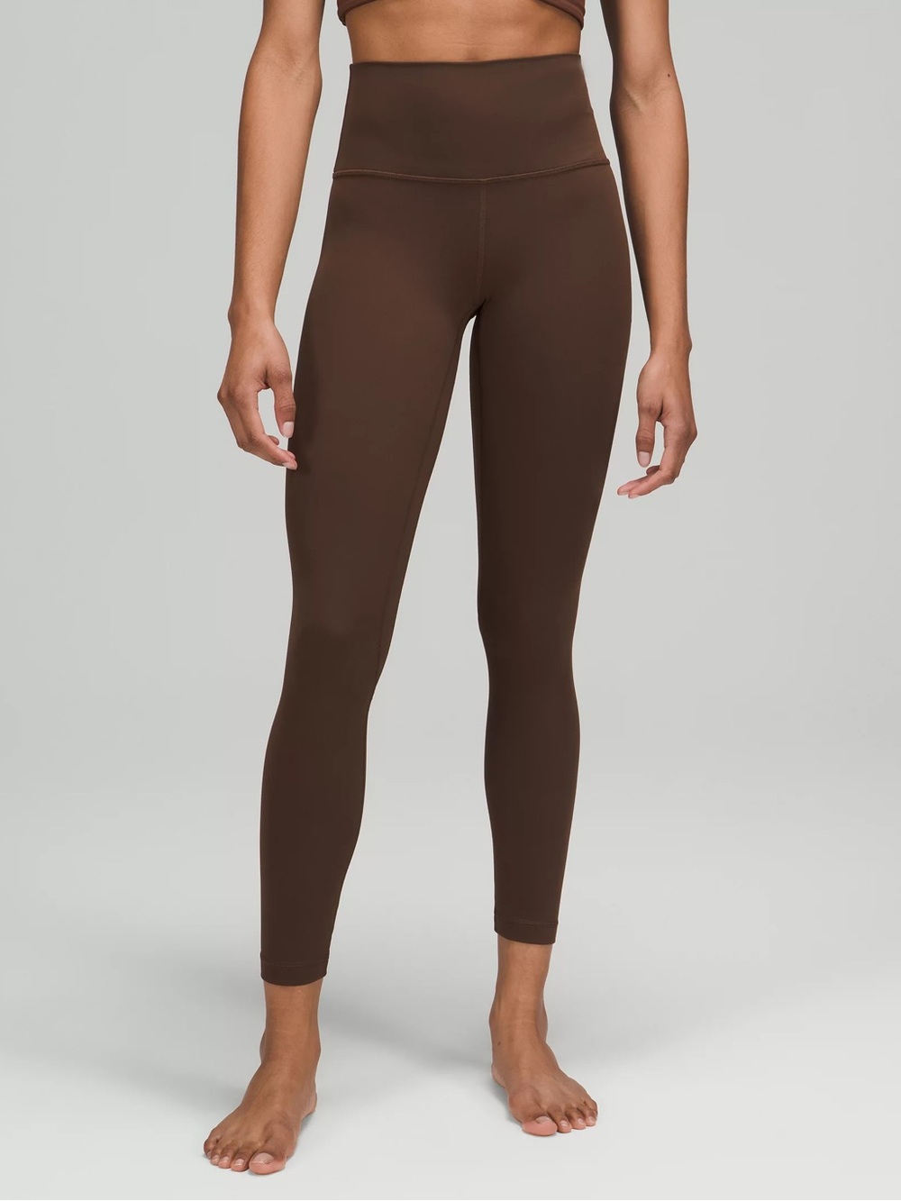 High-Waist Brown Women's Leggings